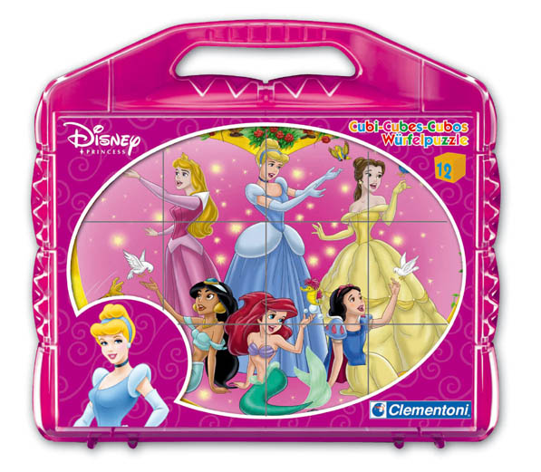 Obrázkové kocky Princess 12 ks v