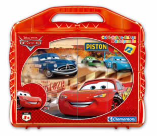 Obrázkové kocky Cars 12 ks v kuf