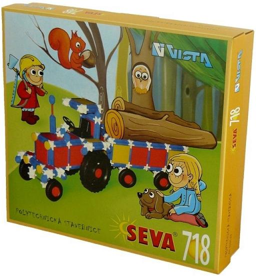Seva 718 stavebnica Traktor s pr