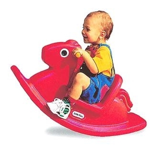 Little Tikes Hojdací koník červe