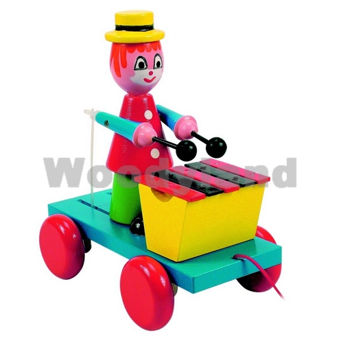 Woody Ťahací klaun s xylofónom