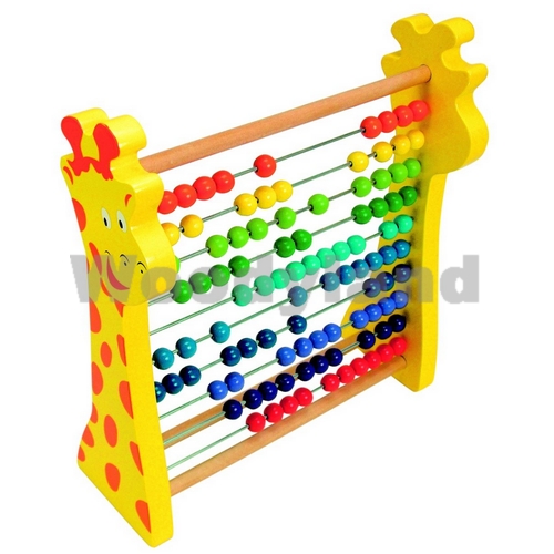 Woody Počítadlo Rainbow - žirafa