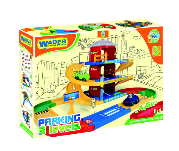 Wader Kid Cars 3D Garáž 3 poscho