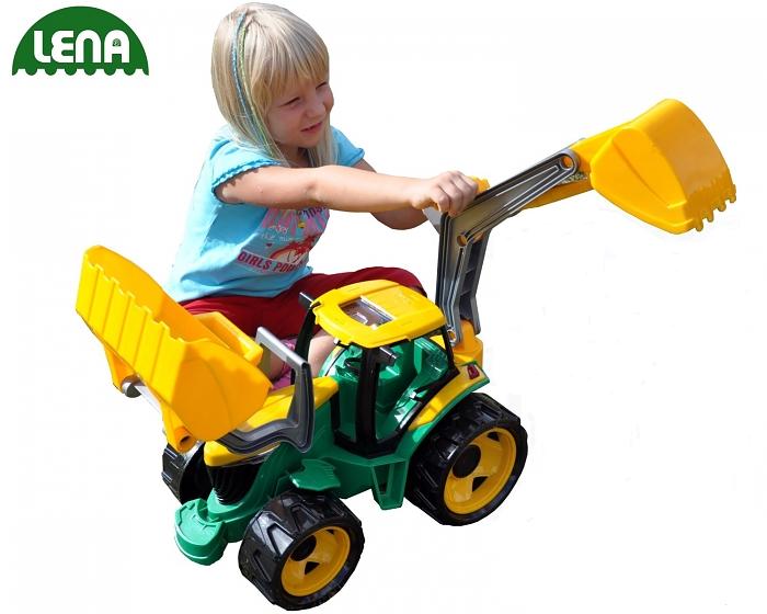 Lena Traktor s lyžicou a bagrom