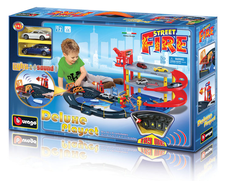 Bburago Playset Deluxe garáž s d