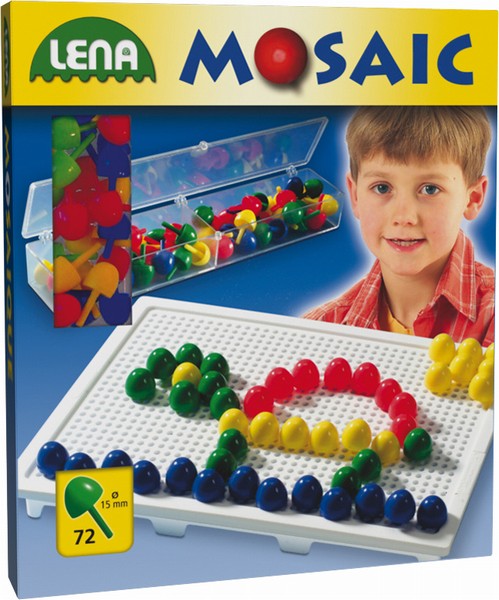 LENA Detská mozaika malá s hladk