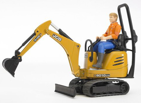 Bruder Mikrobager JCB s figúrkou