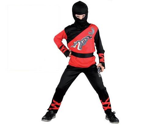 Karnevalový kostým Ninja červený