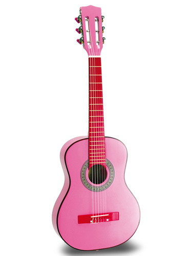 Klasická drevená gitara pre diev
