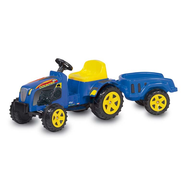 Elektrický traktor s vlečkou Bie