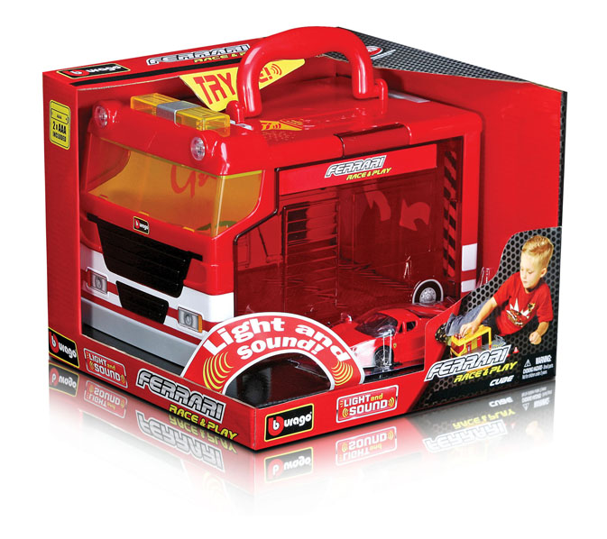 Bburago Ferrari Cube Garáž s jed
