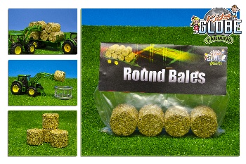 Balíky slamy valcové