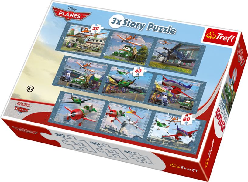 Planes - Lietadlá 3xStory puzzle