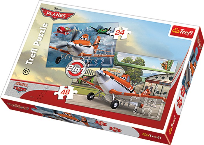 Planes - Lietadlá 2v1 puzzle