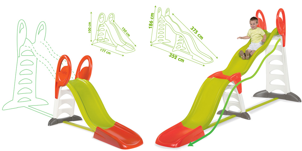 Smoby 310260 šmykľavka MEGA 2v1