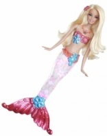 Bábika Barbie Morská panna ružov