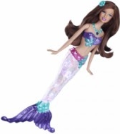 Bábika Barbie Morská panna fialo