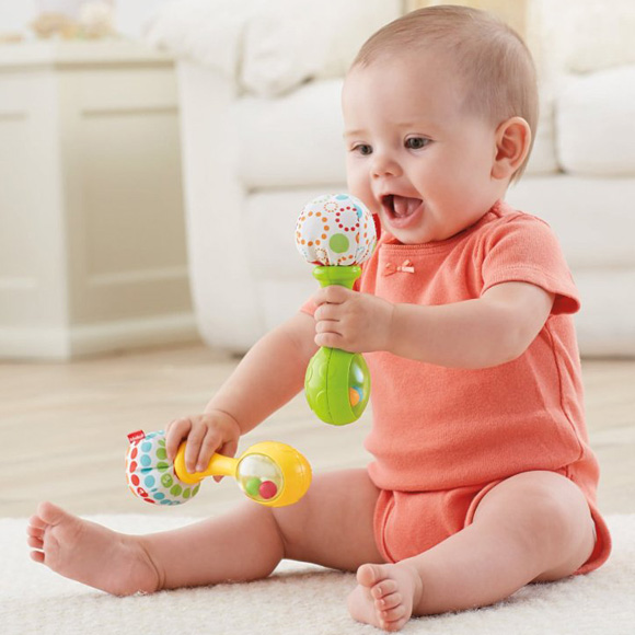 Fisher Price Hrkálka Rumba gule 