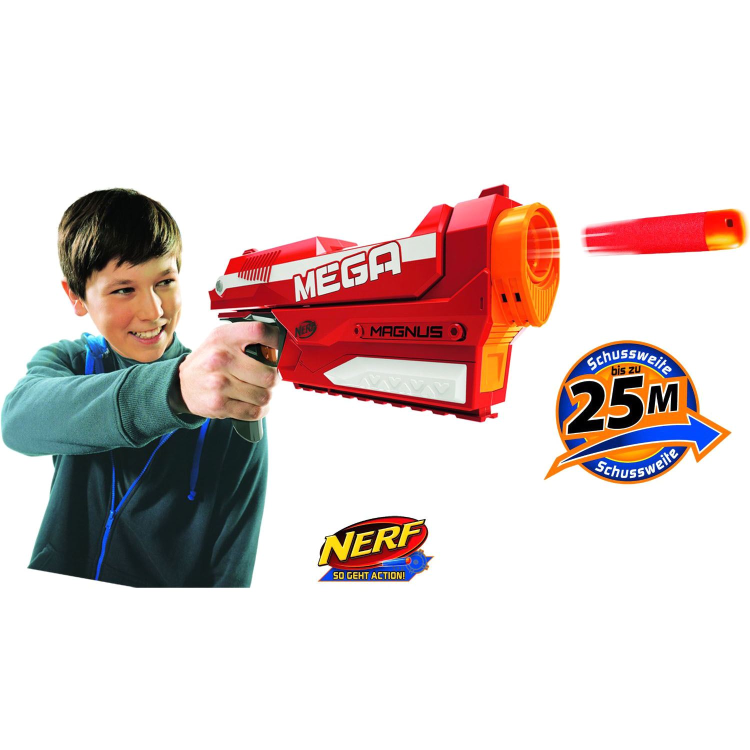 Hasbro Nerf Elite Mega pištoľ A4