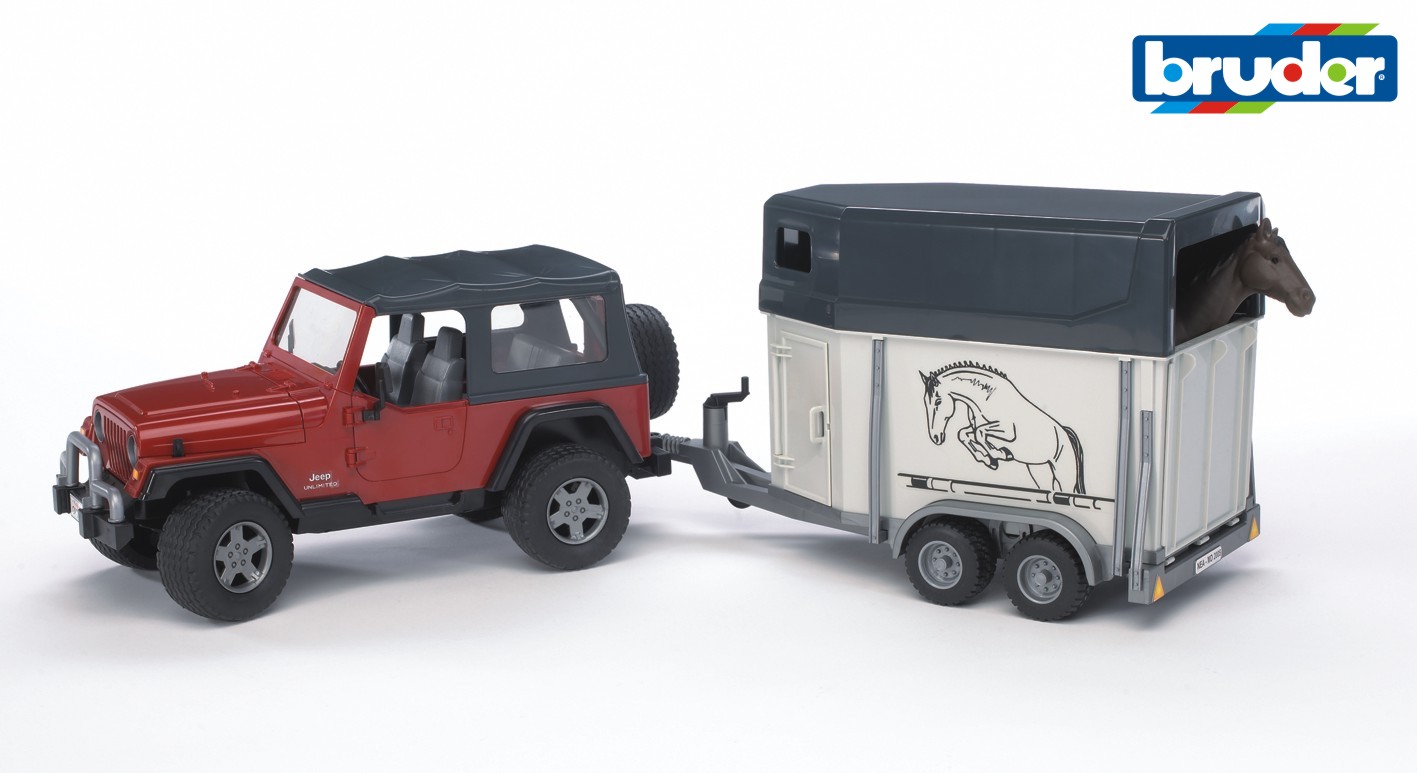 Bruder Jeep Wrangler s prívesom