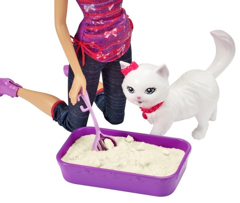 Barbie hrací set s mačiatkom Bli