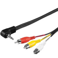 Kábel 3,5mm 4pin jack/3xCinch M/