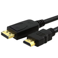 Kábel Display port samec / HDMI 