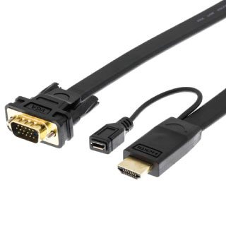 DELTACO kábel HDMI to VGA