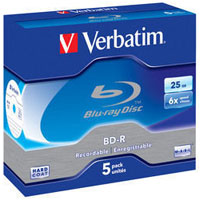 Verbatim BD-R SL 25GB 6x 5 Pack 