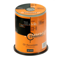 CD médium INTENSO 700MB 100cake