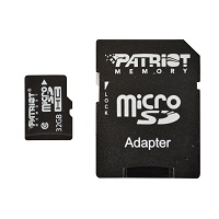 Patriot Micro SDHC card 32GB CL4