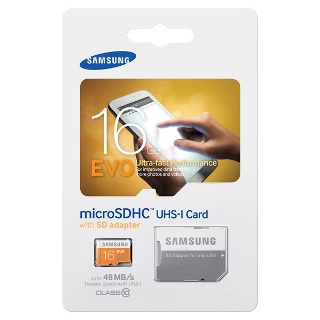 Samsung Micro SDHC EVO 16GB Clas