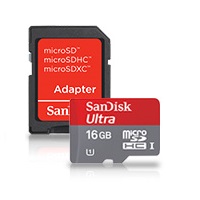 SanDisk Micro SDHC card 16GB CL4