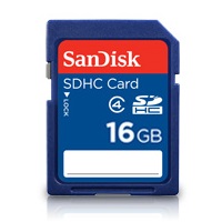 SanDisk SDHC card 16GB CL4