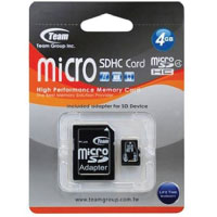 TEAM -- Micro SDXC a SDHC 4GB CL