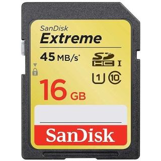 SanDisk SDHC card 16GB Extreme U