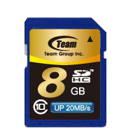 TEAM  SDHC 8GB CL10