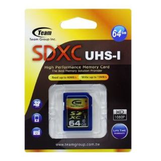 Team SDXC 64GB Class 10 UHS-I