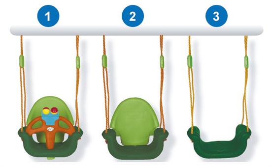 Závesná hojdačka 3v1 Paradiso