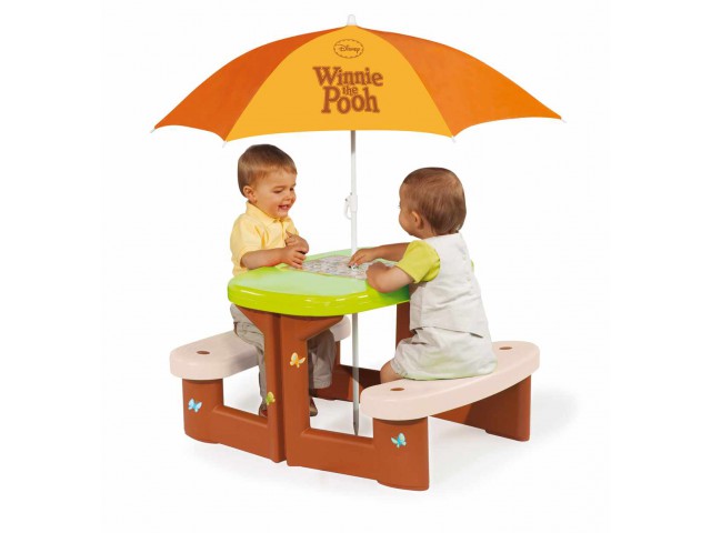 Smoby piknikový stolček Macko Po