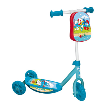 Trojkolesová kolobežka Šmolkovia