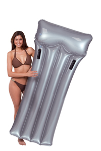 Nafukovačka strieborná s rúčkami