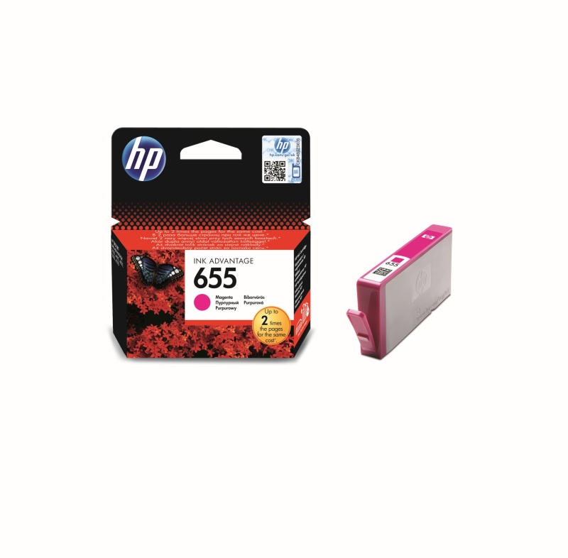Atrament HP Ink No 655 purpurová