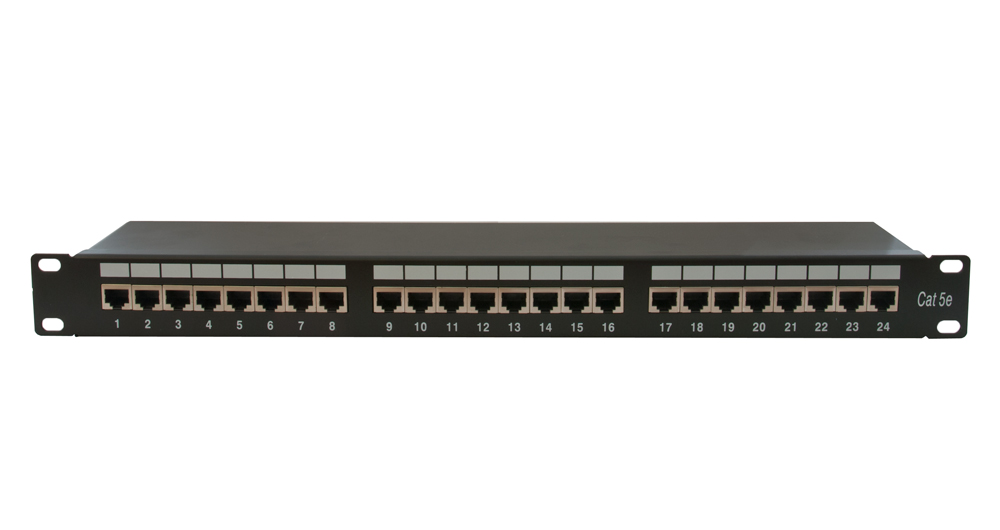 Patch panel STP cat.5e 24p. 1U B