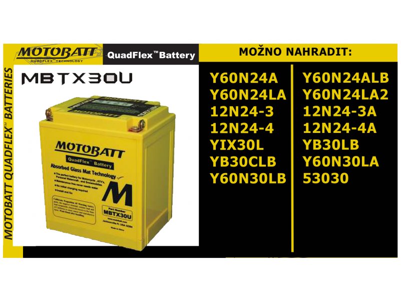 Batéria Motobatt pro motocykly M