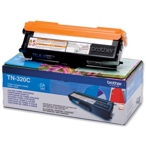 Toner Brother TN-320C, azurový (