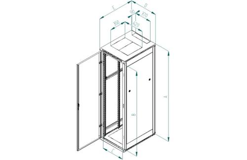 Rack Triton 19'' stojanový 37U/6