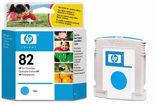 Atrament HP Ink No 82 azurová ve