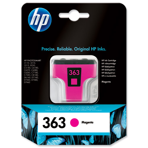 Atrament HP Ink No 363 purpurová