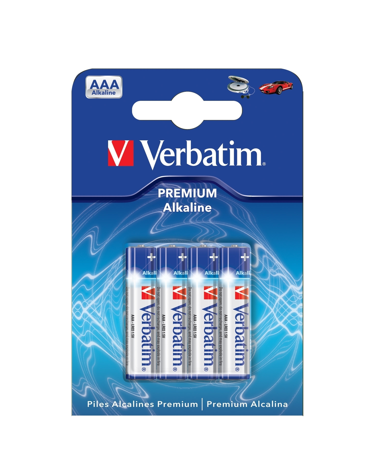 Batéria Verbatim alkalické AAA 4